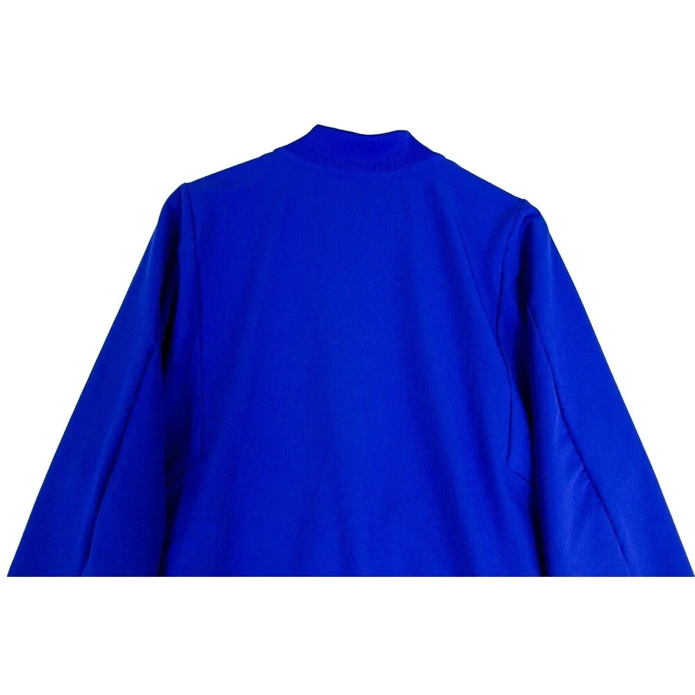 Adidas Kansas Jayhawks KU Players Jacket Full Zip Logo Men's Size Medium Blue